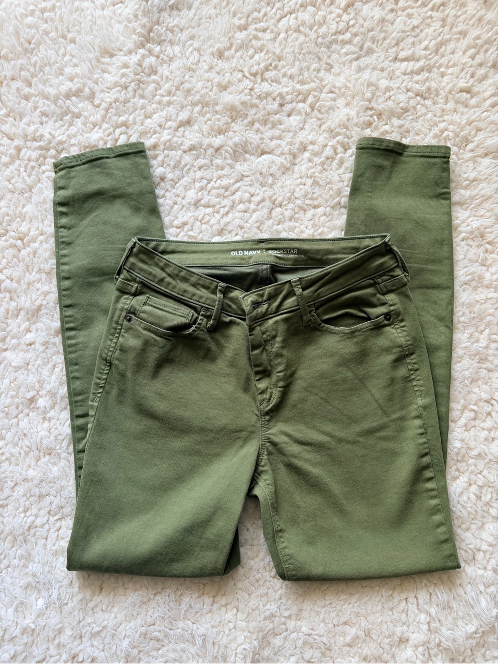 Old Navy Rockstar Skinny Pants - Olive Green - Size 4